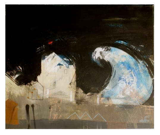 2015 st ives night terror 50x60cm mixed on canvas 500px white border