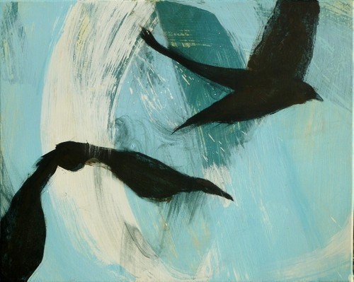 2016 wind surfers 40x50cm mixed media on canvas small