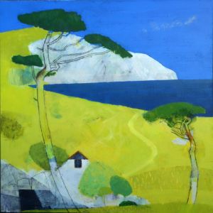 on a parched clifftop